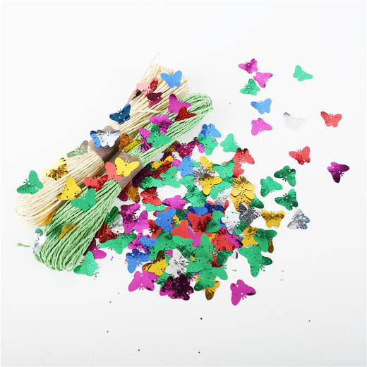 幼儿园课堂手工DIY创意手工，蝴蝶亮片混色装材料包 商品图7