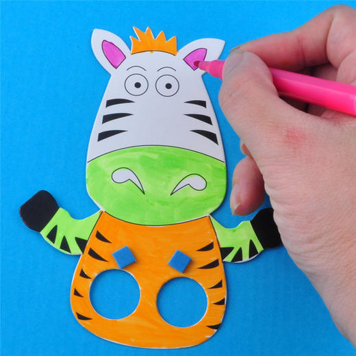 幼儿园课堂手工DIY创意手工，动物手指偶材料包 商品图4