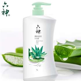 六神清新滋润沐浴露（芦荟）1L