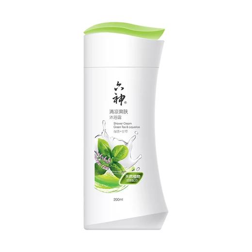 六神清凉爽肤沐浴露（绿茶+甘草）200ml 商品图0