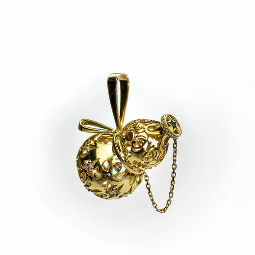 爱莎许愿工艺 金葫芦系列 金葫芦星币项链 商品图0