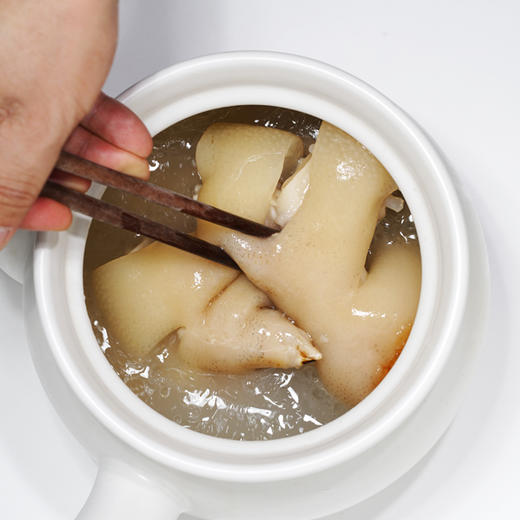 有机猪蹄1个手工和最后火焰去毛部分有毛根真空后有一定的味道介意慎重拍 商品图4