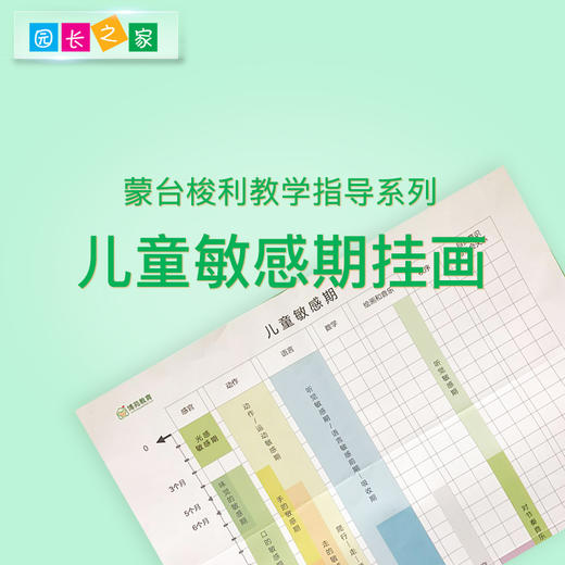 蒙氏教学敏感期游戏版挂图 挂画 商品图0