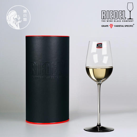 奥地利进口 适合喝甜酒的白杆黑领结 riedel水晶杯酒杯雷司令杯 商品图4