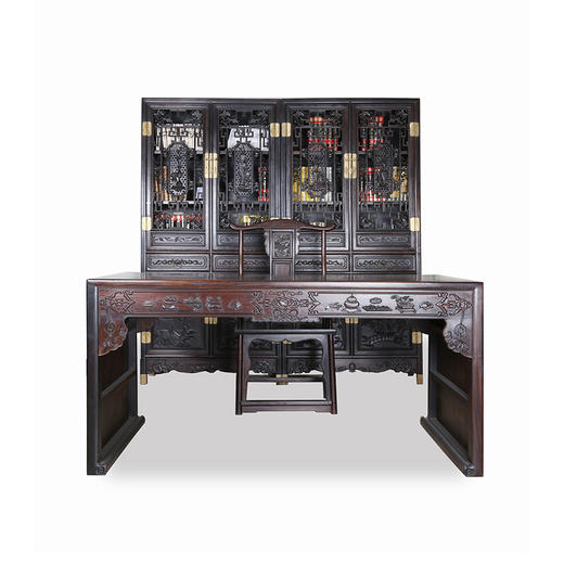 卢氏黑黄檀书房4件套北京君德益