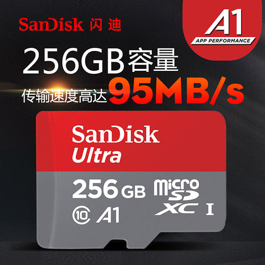 闪迪内存卡256g高速存储卡micro sd卡TF卡手机内存卡256g储存卡 商品图3