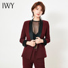 IWY/ 酒红色西装长裤套装CP307 商品缩略图4