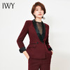 IWY/ 酒红色西装长裤套装CP307 商品缩略图3