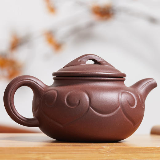 段丽娟丨手工仿古如意紫砂壶 原矿段泥/原矿紫泥 两款可选 约190ml 配礼盒与证书 商品图7
