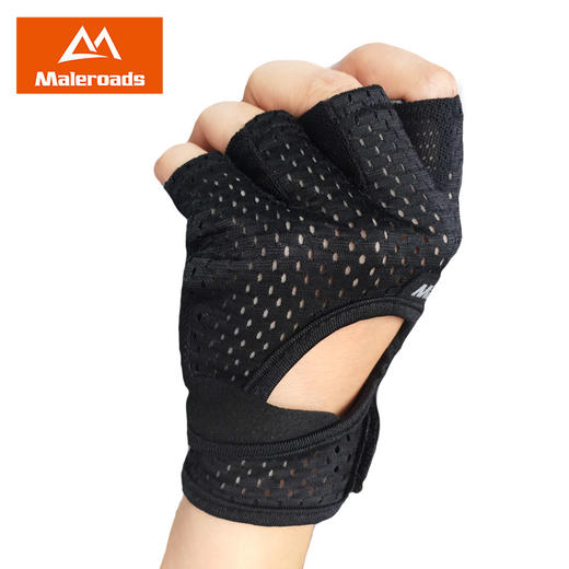 迈路士健身手套男女哑铃器械单杠锻炼护腕训练半指防滑运动装备（低价秒杀，没有质量问题不支持退换货）） 商品图4