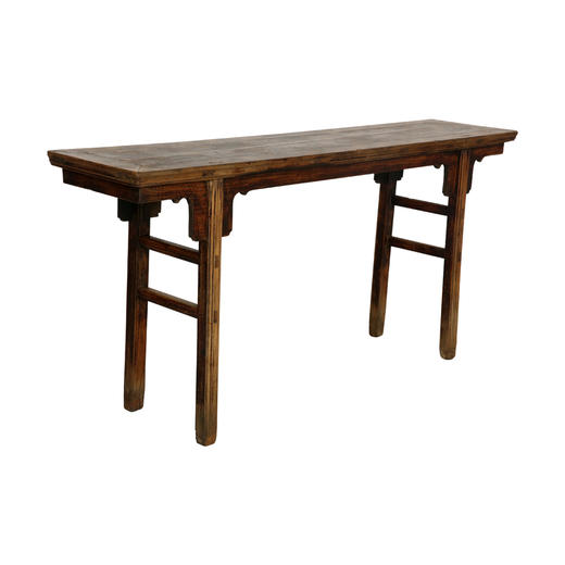 清晚期榆木古董家具条案平头案供案QCHA18010051 Antique Elm wood Long table 商品图1