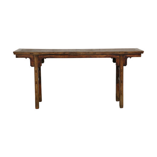 清晚期榆木古董家具条案平头案供案QCHA18010051 Antique Elm wood Long table 商品图0