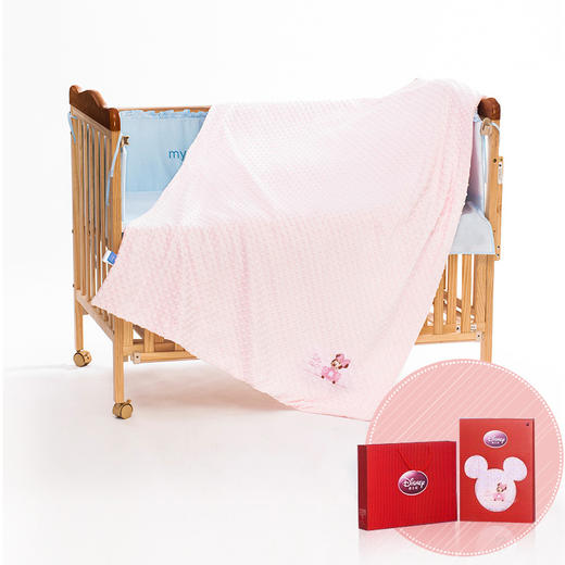 迪士尼宝宝毛毯夏季儿童夏凉毯新生儿盖毯婴儿午睡毯礼盒装蓝 商品图4
