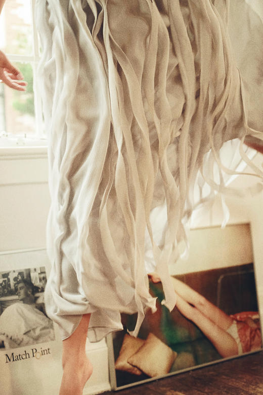 AtelierMissLu / Xanthe 浅灰编织露背长礼服裙 商品图6