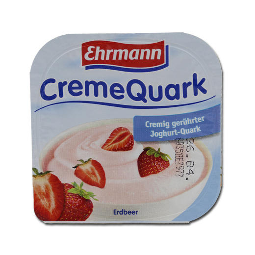 爱尔曼草莓夸克奶酪甜点12150g箱装德国进口