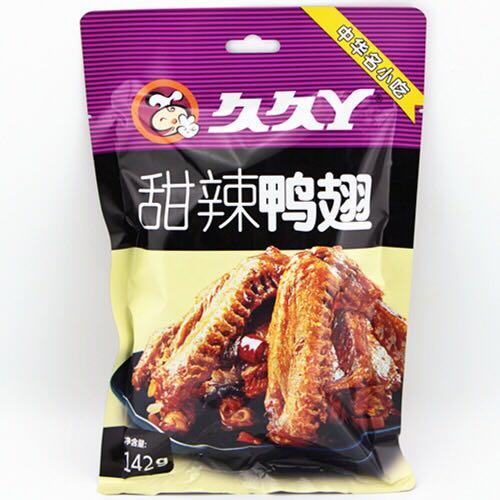 久久丫甜辣鸭翅142g