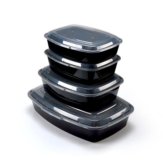 喇叭花5000ml一次性烤鱼盒烤串外卖打包盒长方形黑色龙虾海鲜盒 商品图4