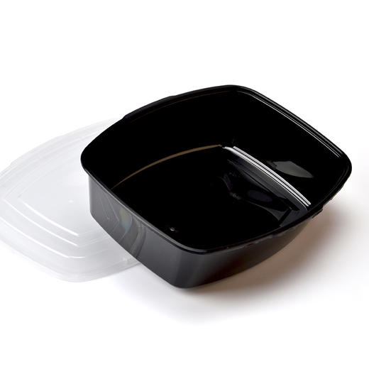 喇叭花5000ml一次性烤鱼盒烤串外卖打包盒长方形黑色龙虾海鲜盒 商品图3