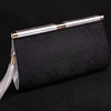 SAINTJOY/上久楷 女式宋锦晚宴包 黑色缠枝莲花纹.银色BWS16C0201 商品缩略图1