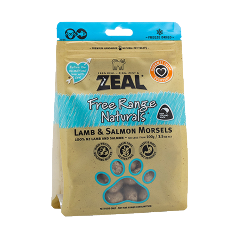 真挚 羊肉三文鱼猫用冻干小食100g