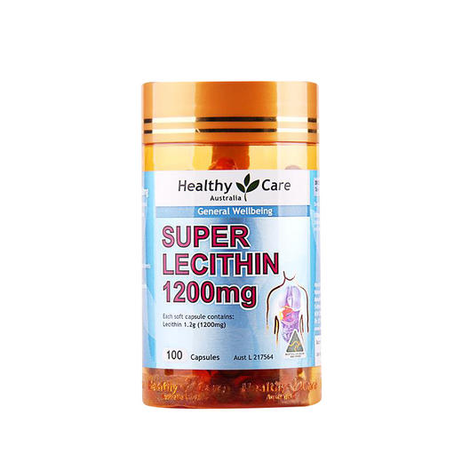 【血管清道夫】澳洲 Healthy Care 大豆卵磷脂胶囊1200mg 中老年人100粒 商品图1