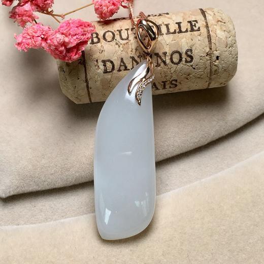 【k900050】和田玉青海料随形吊坠