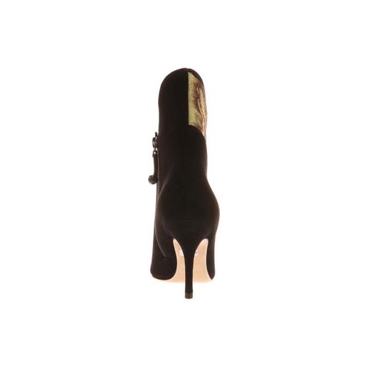 sheme鹤鸣 闻声  新中式手工丝绸刺绣 细高跟 优雅女士短靴 商品图4