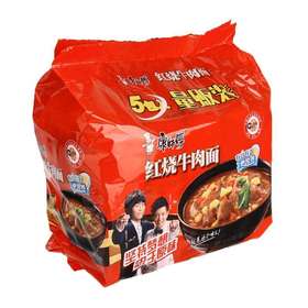 106g*5袋康师傅红烧五连包