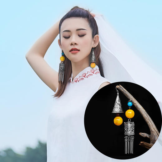 云水谣民族风耳环 | AB款 个性设计
 商品图2