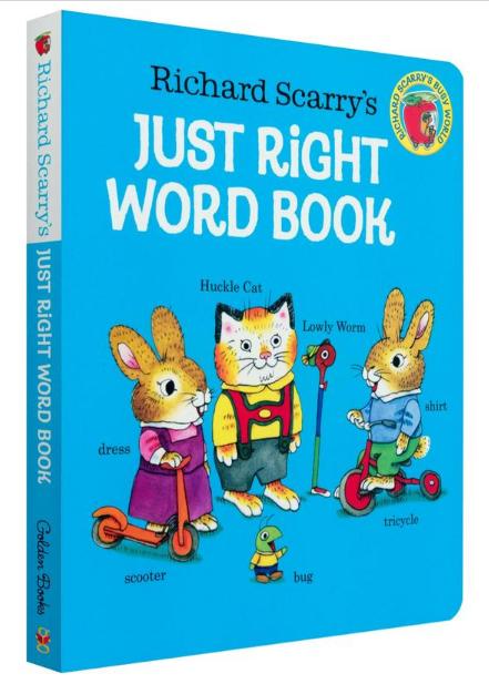 Richard Scarryis Just Right Word Book 斯凯瑞英文单词卡板书 商品图0