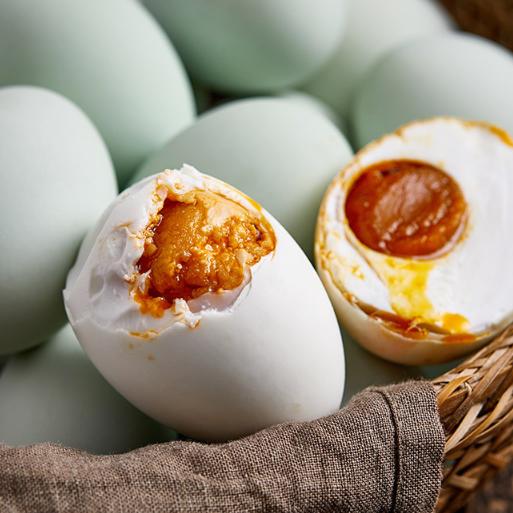 灰蛋咸鸭蛋 宁波王升大 老底子的味道 咸淡适中 (12个 每个75克以上)