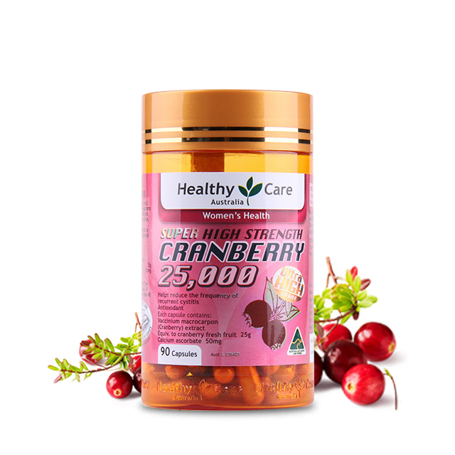 【女性泌尿系统】澳洲 Healthy Care 蔓越莓胶囊精华 90粒