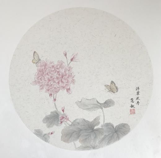 段慧敏 -真迹- 花鸟 《浮翠流丹》 办公室 玄关  客厅  餐厅 商品图1