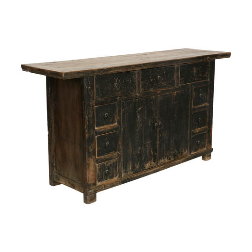 清晚期榆木古董家具连体柜多屉柜玄关柜QQ17070043 Antique Elm wood Cabinet 商品图2