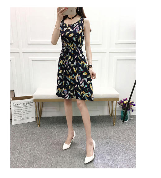 裁缝学苑A08背心连衣裙修身显瘦1:1服装纸样剪裁图纸牛皮纸 商品图1