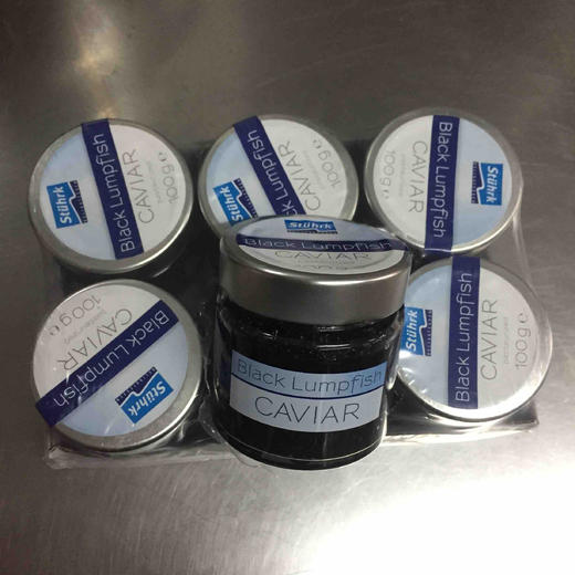 进口道琦鱼子酱德国进口 黑/红鱼子酱 黑鱼籽酱 100g 寿司面包三文鱼伴侣 商品图5