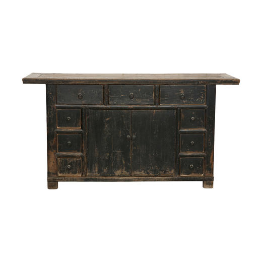 清晚期榆木古董家具连体柜多屉柜玄关柜QQ17070043 Antique Elm wood Cabinet 商品图1