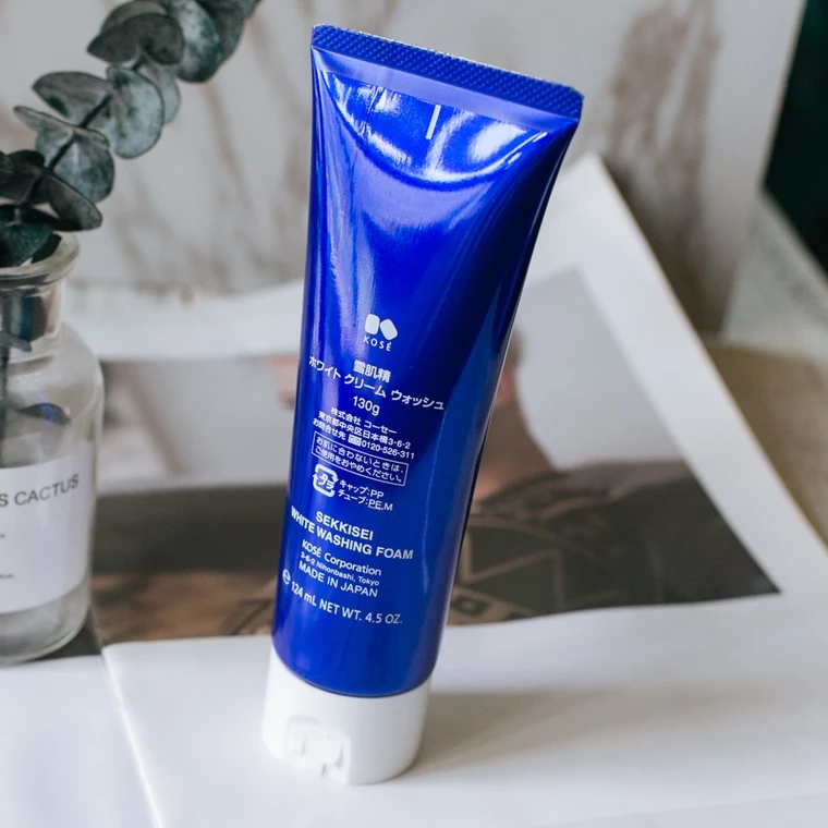 正品现货雪肌精净透洗颜霜130g洗面奶洁面霜清洁润肤