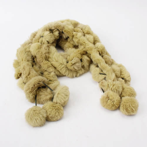 毛球围巾围脖秋冬