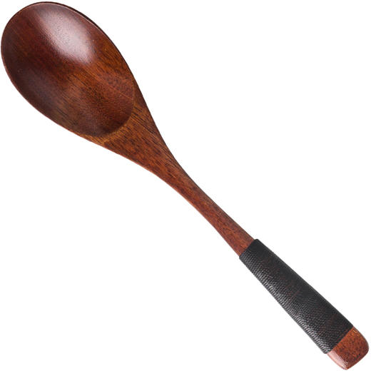 日式木质勺子 实木餐具木勺子调羹长柄咖啡勺汤勺饭勺茶勺刀叉勺1 商品图5