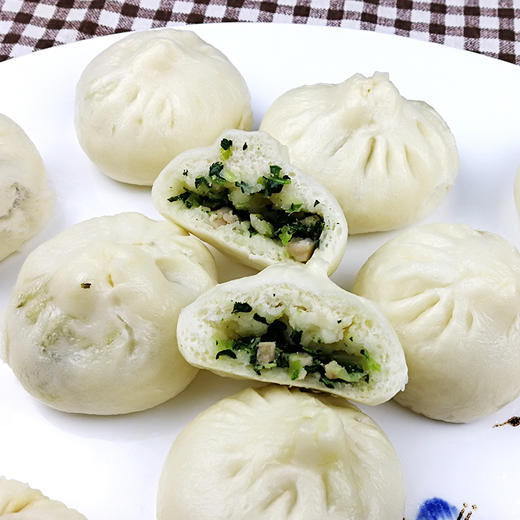 扬州名点五亭包子360g12只青菜包萝卜丝包