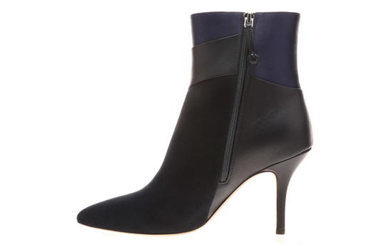 sheme鹤鸣 羽  新中式反绒 丝绸刺绣 nappa 细高跟 优雅女士短靴 商品图4