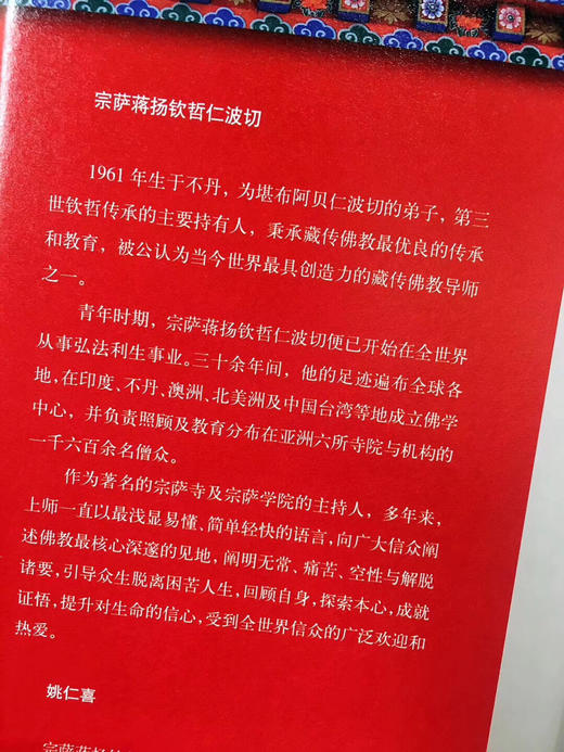 正见  精装版本  珍藏版 宗萨仁波切 著    李连杰、胡因梦作序推荐 商品图2