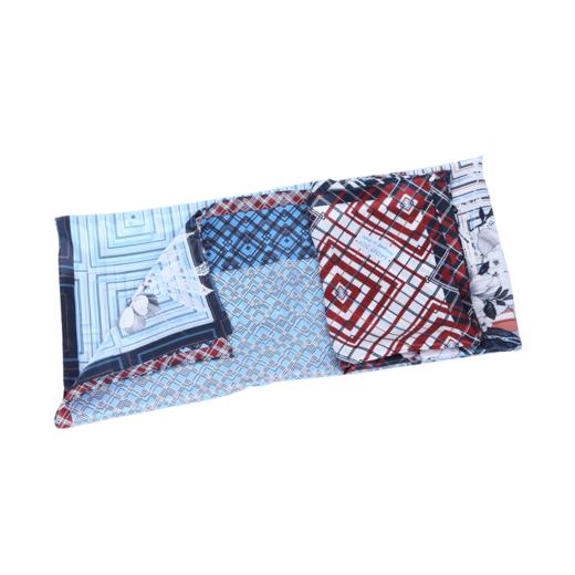 SAINTJOY/上久楷 真丝方巾 吐蕊·浅蓝 FJ17008 商品图2