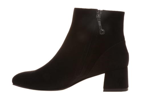 sheme鹤鸣 日光  新中式反绒 刺绣图案  粗跟时尚女士短靴 商品图3