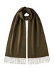经典纯羊绒围巾 纯色  深卡其色 商品缩略图0