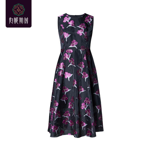 玫红色连衣裙3S6736 商品图4