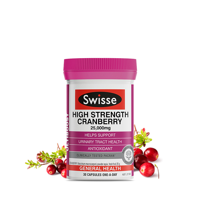 【女性妇科呵护】澳洲 Swisse 高浓度蔓越莓精华胶囊 30粒