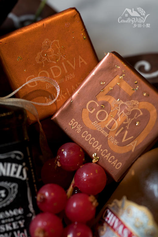 巧克力威士忌甜品果篮 商品图4