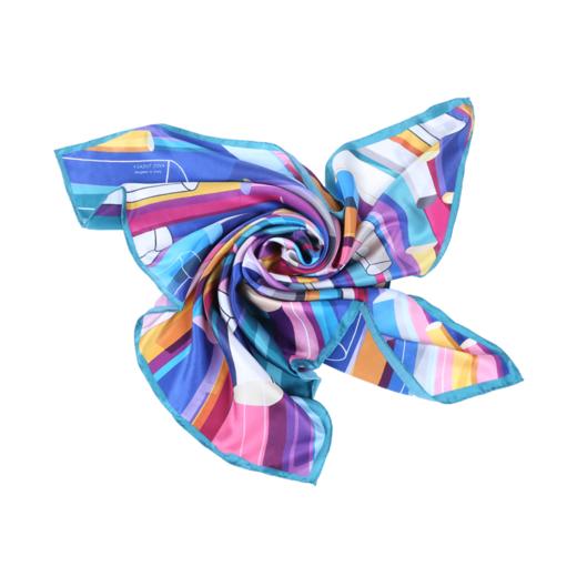 SAINTJOY/上久楷 真丝方巾 荟聚·墨绿 FJ17009 商品图1